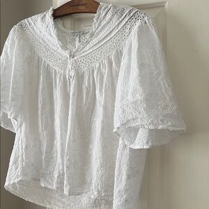 Sundance White Eyelet Top